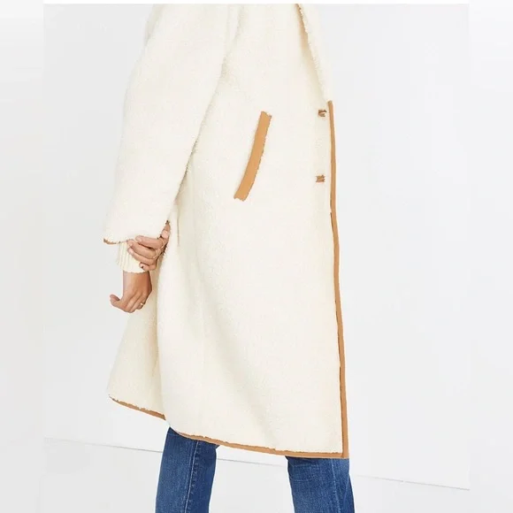 Madewell Sherpa Topcoat size XS - Picture 3 of 8